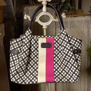Kate Spade ♠️ Spade Purse with Cream and Pink Ribbon 🎀